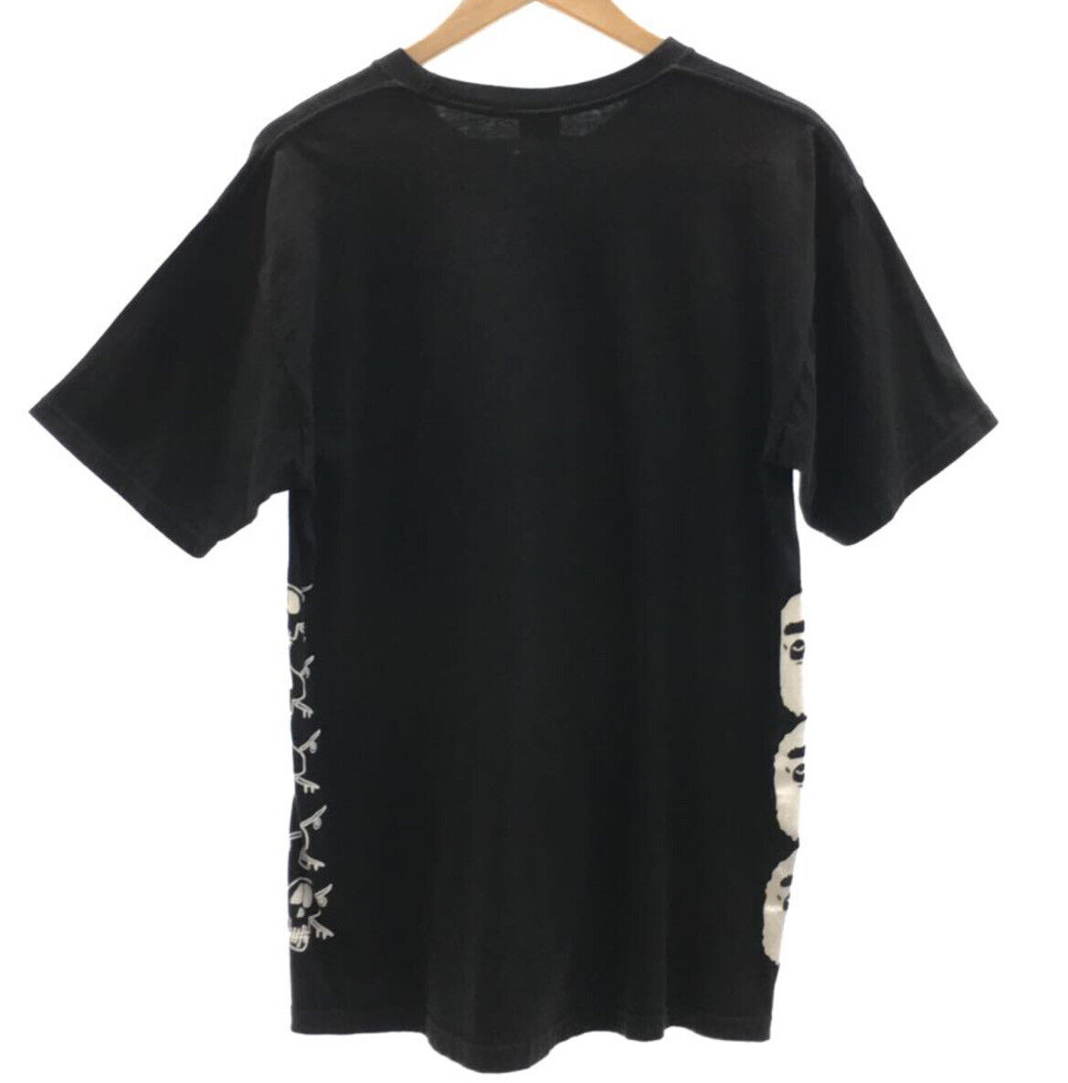 A Bathing Ape Bape x Stussy Collab Men's Black T-shirt M A Bathing Ape Bape x Stussy Collab Men's Black T-shirt M