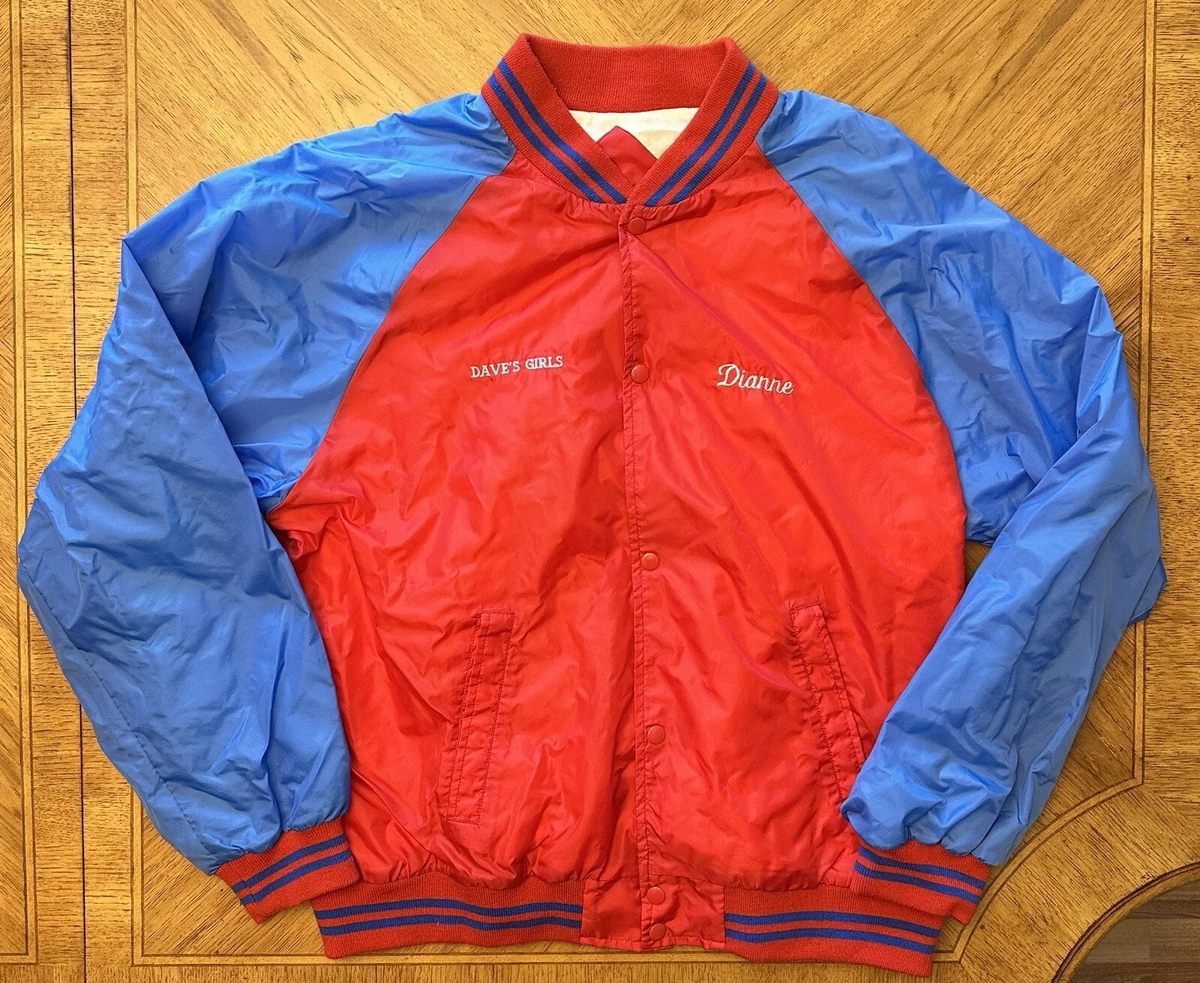 Blouson Bomber Vintage Satin Holloway – Homme 2XL – Doublé, Fabriqué Aux USA – Années 90 (état Correct)