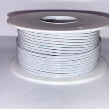 M22759/16-20  20 Gauge Stranded White Tefzel Ins. Airframe Wire  100 ft. Spool