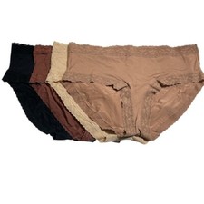 Jockey Set of 4 Micro Stretch Lace Hipster Briefs Medium A673928 Blk Basic 11020