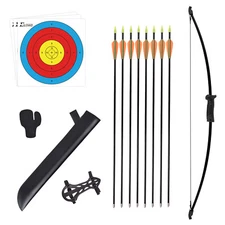 36.5" Archery Bow and Arrow Set Compound Kit Hunting Shooting Target for Kids