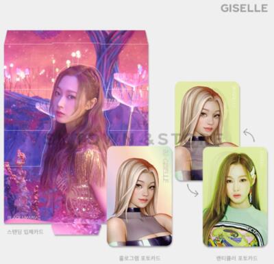 aespa Black Mamba SMTOWN OFFICIAL MD LENTICULAR PHOTO CARD SET NEW