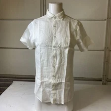 Rodd & Gunn Palm Beach Short Sleeve Sports Fit Shirt Men's Size L Snow