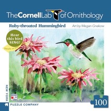 Ruby-throated Hummingbird 100 Piece Mini Jigsaw Puzzle NYPC New