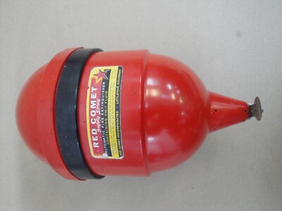 1950's Vintage Red Comet Wall Mount Fire Extinguisher Housing (EMPTY)