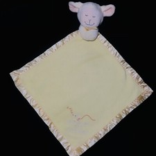 Bright Inspirational THANK HEAVEN FOR LITTLE ANGELS LAMB SECURITY BLANKET LOVEY