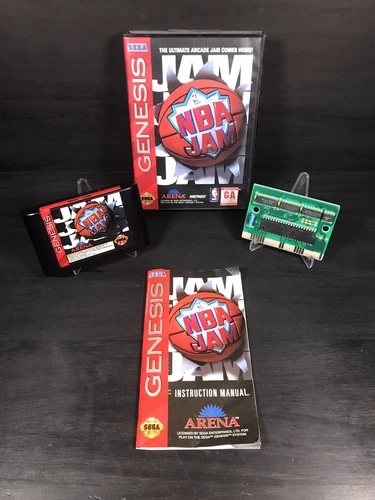 NBA Jam (Sega Genesis, 1994) CIB, Authentic And Tested