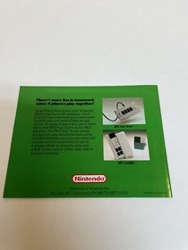 Nintendo World Cup Instructions Manual Only Nintendo NES Soccer