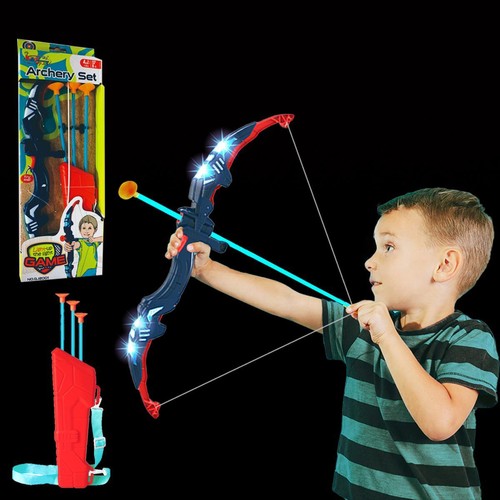 Bow & Arrow Archery Set kids Shooting Quiver Outdoor Fun Learning Game Sports - Picture 5 of 11