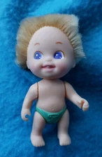 Vintage 1990 Playful Quints Moving Boy Baby Doll 4 Tyco Replacement Blonde Hair