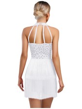 Women Jumpsuit Rumba Dancewear Carnival Leotard Samba Bodysuit Salsa Sleeveless