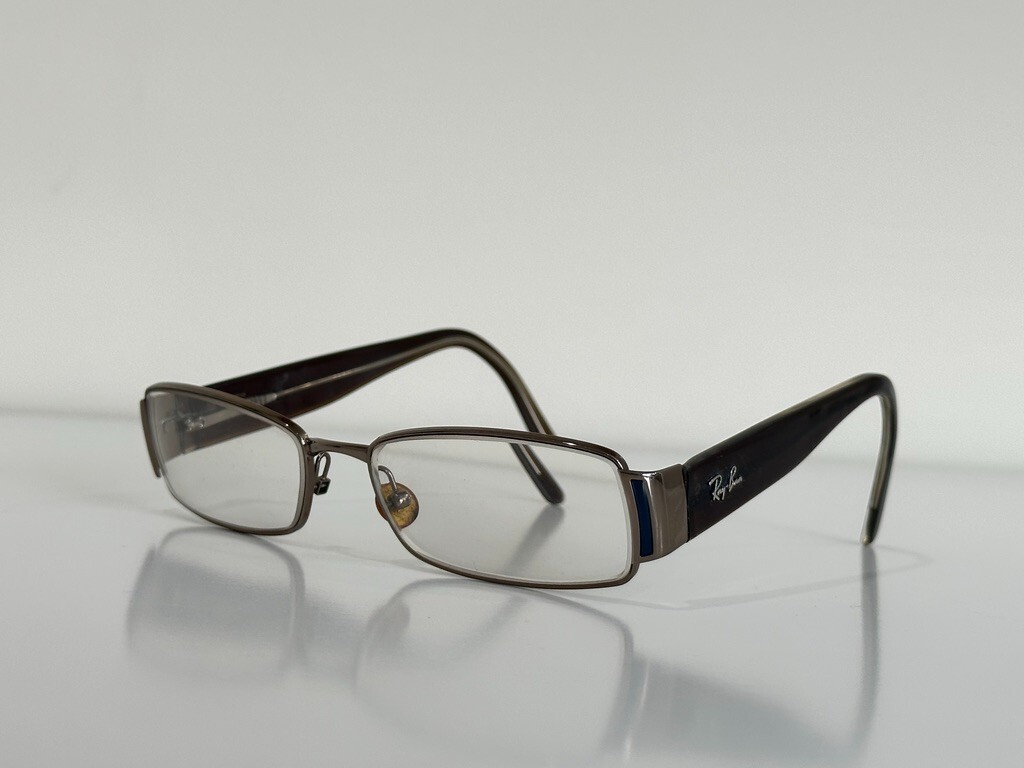 Ray Ban RB6082 Brown Rectangular Fashion Sunglasse Ray-Ban RB6082-2531 Unisex Brown Metal Full Rim Rectangular  main image 2