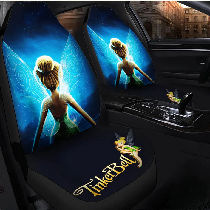 Cartoon Gift For Fans Tinker Bell Premium Car Seat Covers (set of 2)