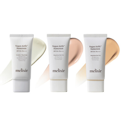 MELIXIR Vegan Airfit  Sunscreen 1.69oz / 50ml SPF50+ PA++++  3 Type K-Beauty