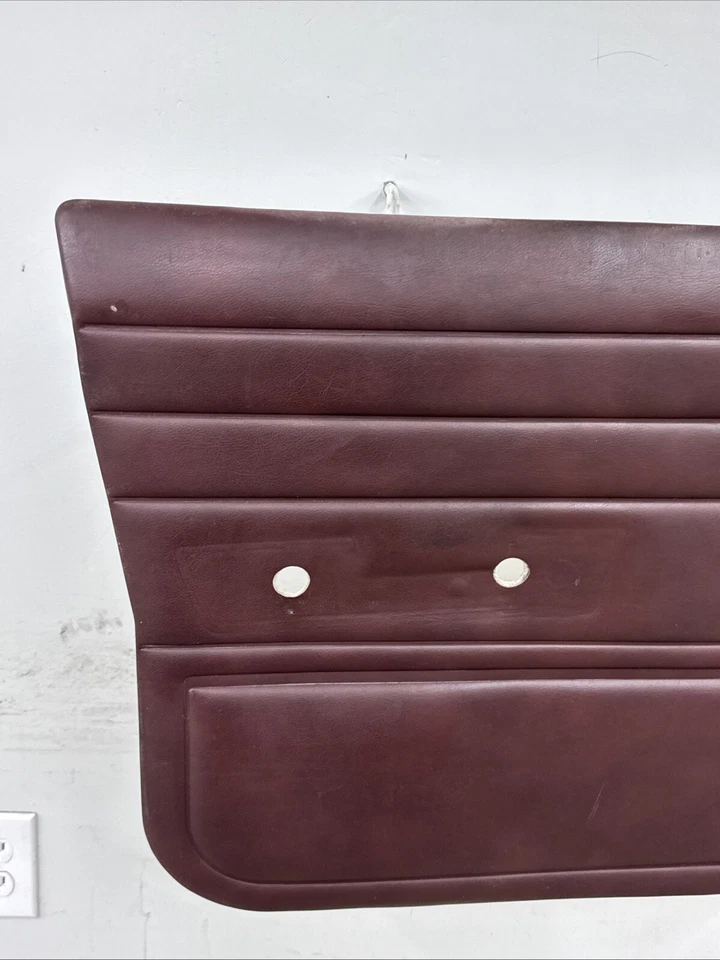 Оригинальные передние водительские и пассажирские ручные дверные панели 84–96 Jeep Cherokee XJ темно-бордовые - Изображение 3 из 4