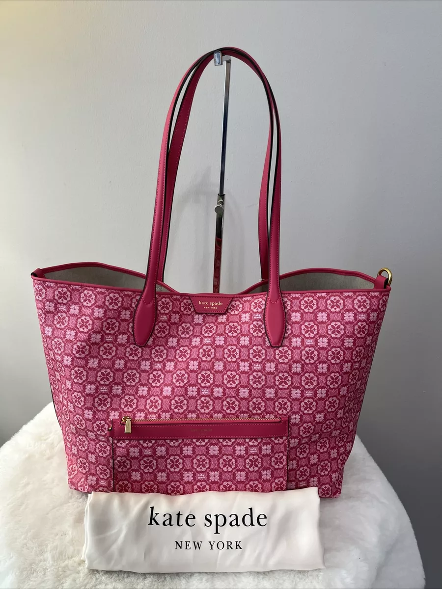 Kate Spade Spade Flower Monogram Coated Canvas Tote