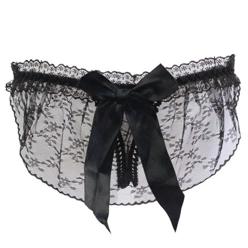 Sexy Mujer Transparente Encaje Descarado Ropa Interior Lencería Micro Tanga Tanga Bragas - Imagen 9 de 17