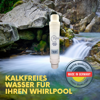 7SPA Vorfilter für Whirlpools Pure Fill, Kalk freies Wasser f. Ihren Whirlpool