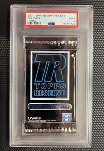2001-02 Topps Reserve Hockey Sealed Hobby Pack PSA 9