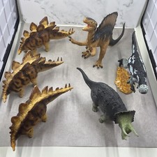 Lot Of 6 Safari Carnegie Stegosaurus Spinosaurus 1:40 Dinosaur 88 Triceratops