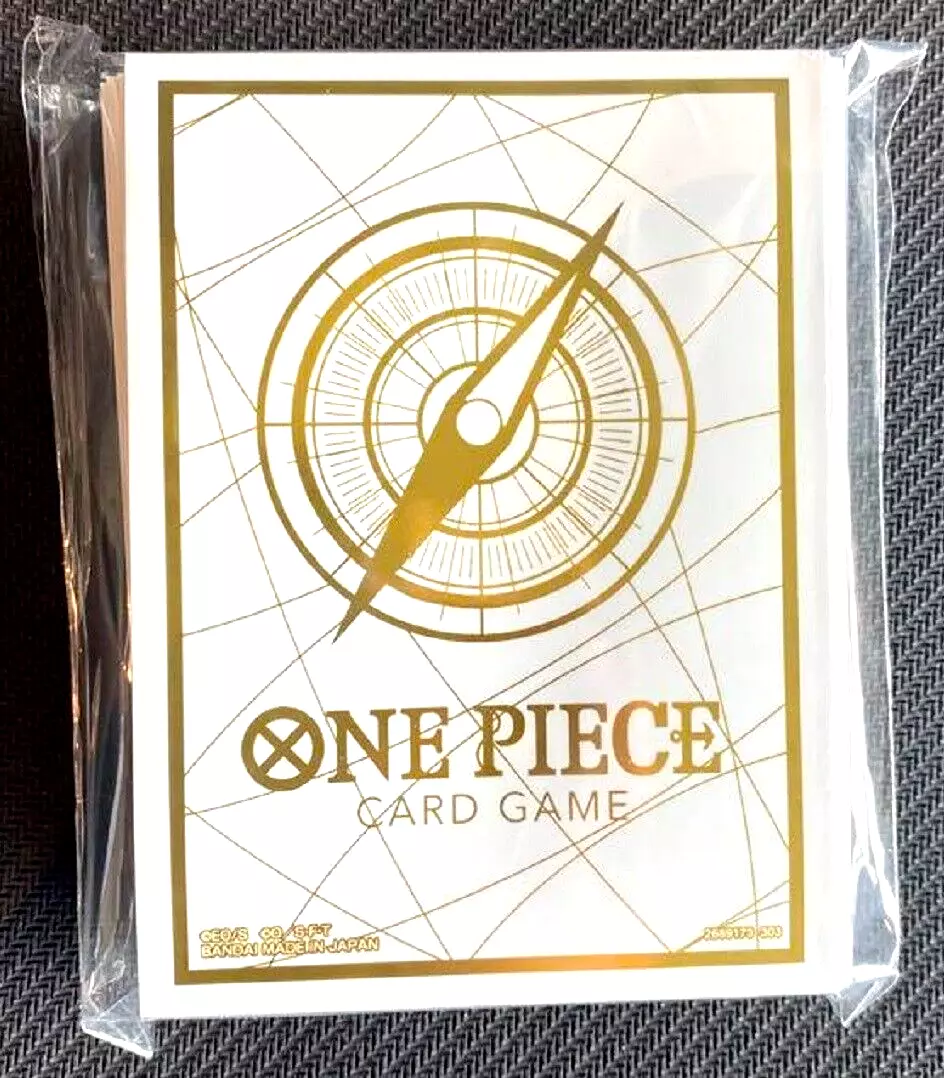 One Piece Official Limited Card Sleeve Standard Gold 70 Sleeves Japan NEW  DHL