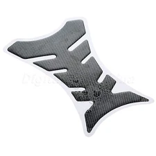 Carbon Fiber 3D Motorcycle Gas Fuel Tank Pad Protector Decal Sticker Universal