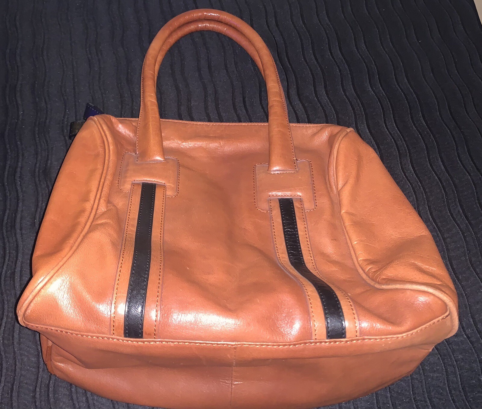 Halogen Brown Leather Handbag - image 2