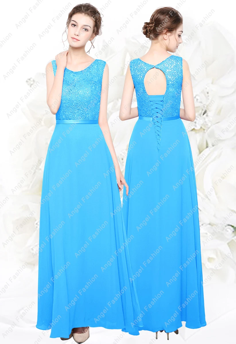 white fox bridesmaid dresses White Floor Length Sleeveless Fit & Flare Mismatched Bridesmaid Dresses, Dress C