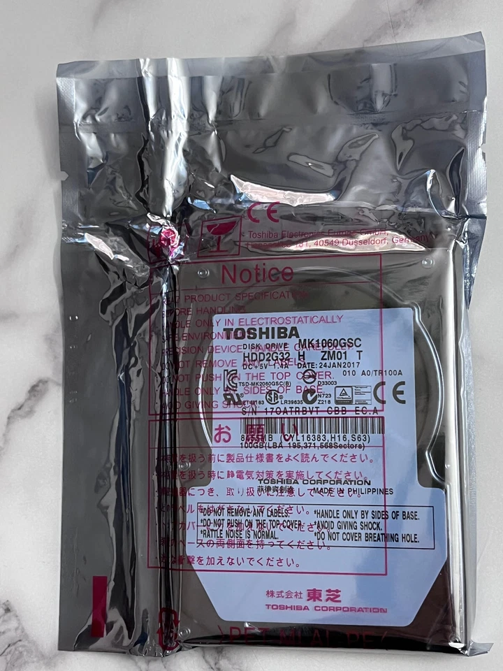 Toshiba 100GB 4200RPM 2.5" SATA MK1060GSC Autonavigation Industriecomputer HDD - Image 3 of 4