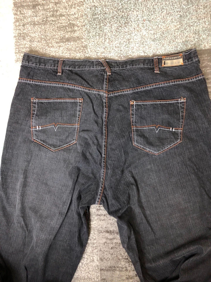 Rocawear Blue Jeans Men's 48 x 34 (tagged 5) Blue Denim Big & Tall Y2K Hip Hop - Image 2 of 4
