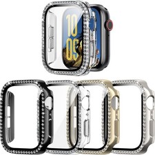 4 Pack Bling Case for Apple Watch Series 11 46mm, Glitter Rhinestone Diamonds