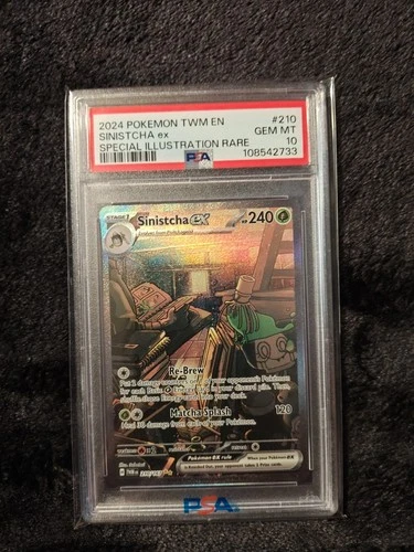 Sinistcha EX 210/167 Twilight Masquerade Special Illustration Pokémon TCG Psa 10