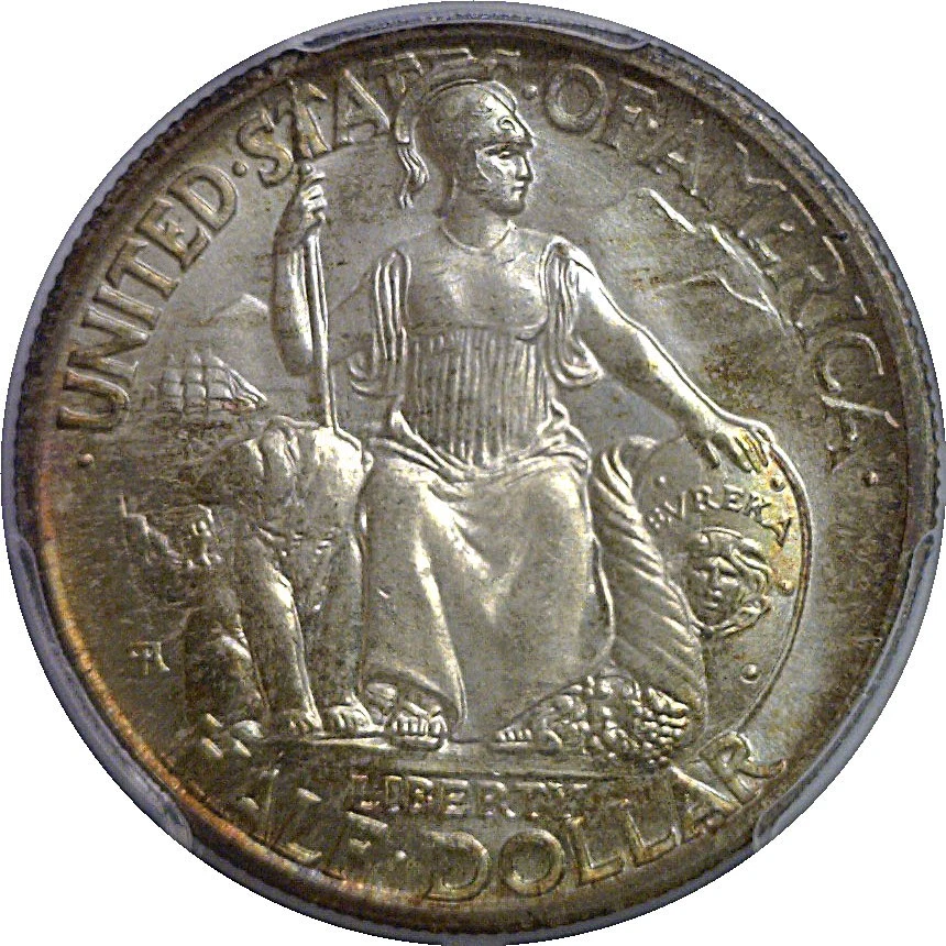 1935-S 50C San Diego Commemorative Half Dollar PCGS MS-67 CAC - Image 2 of 3