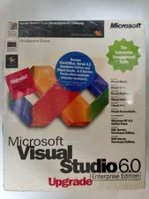 Microsoft Visual Studio 6.0 Enterprise Sealed Slighlty Crushed