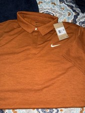Nike Golf 2025 Tour Texture Vapor Polo Shirt XXL Burnt Orange