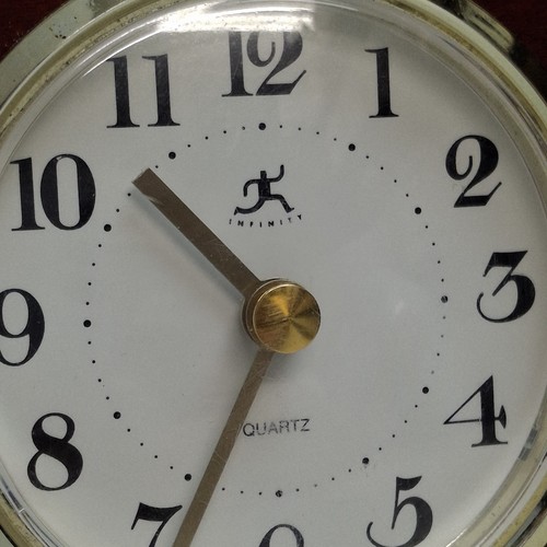 Infinity Instruments Art Deco Relojes Mundiales 5 Zonas Horarias Madera Cuarzo Funcionando - Imagen 7 de 13