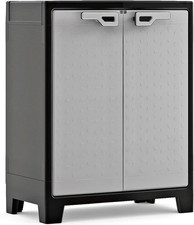 Keter Titan Kunststoffschrank, Niedrig, Grau,...