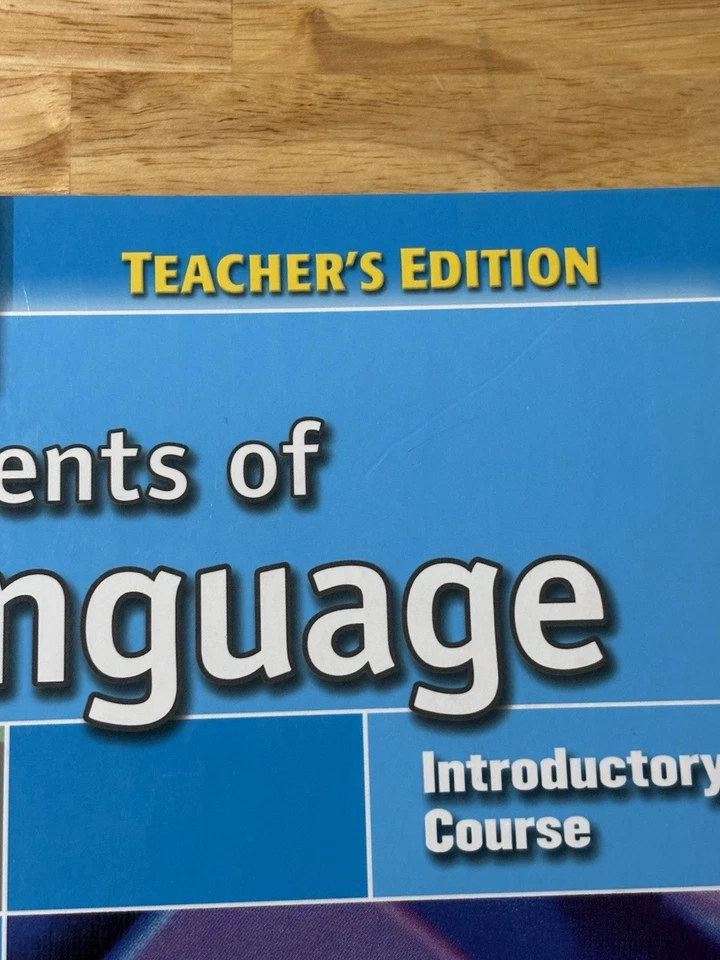 Holt Elements of Language(Teacher's Edition) Introductory Course Hardcover Book - Image 3 of 4
