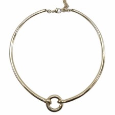Agatha Gold Circle Choker Necklace Women's Jewelry