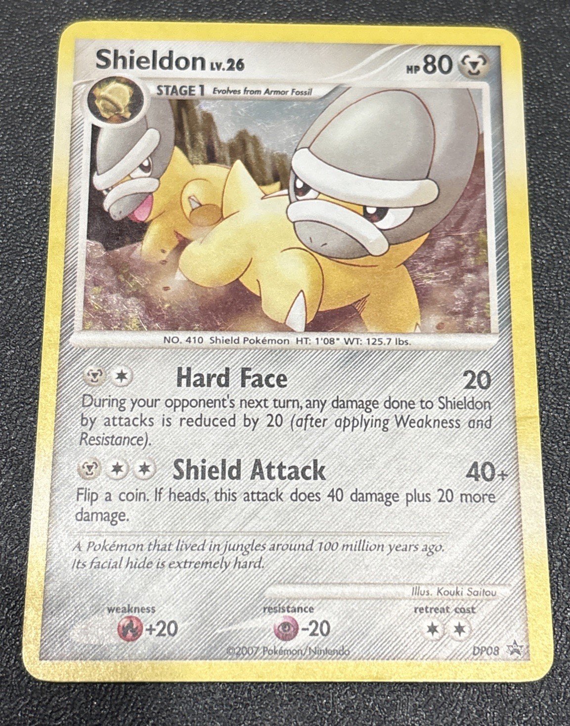 Shieldon HOLO Black Star Promo DP08 NM Pokemon Cards 2007