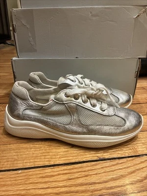 PRADA Silver Athletic Shoes for Women for sale | eBay