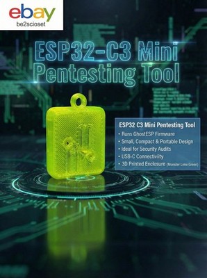 ESP32-C3 Mini Pentesting Tool | GhostESP | Portable WiFi Security Tester   
