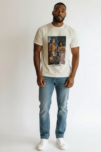 OutKast Photo Graphic T-ShirtWhite Medium