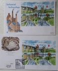 2 x 1989 ROYAL MAIL & STUART FDCs-INDUSTRIAL ARCHAEOLOGY SHEET-IRONBRIDGE/CLWYD