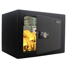 Yuanshikj Steel Small Safe Combination Lock Box, BLACK
