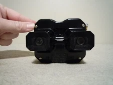 VINTAGE SAWYER'S VIEW-MASTER BAKELITE VIEWER ~ BLACK ~ MODEL C ~ WORKS PERFECT!