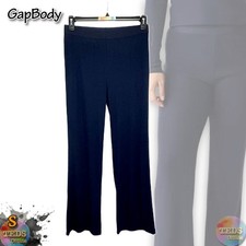 NWT Gap GapBody Women's S Ribbed High-Rise Pajama Pants G1232XPTMA Navy