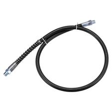 Grease Gun Hose 31.5" 10000 PSI Spring Flex with Coupler 1/8" NPT Threads Black