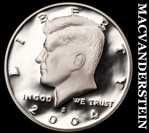 2004-S Silver Kennedy Half Dollar-Choice Gem Proof Lustrous No Reserve #i4580