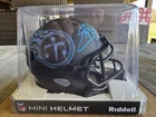 New ListingEddie George Autographed Tennessee Eclipse Mini Football Helmet COA Beckett